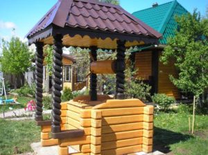 Колодец из бруса
